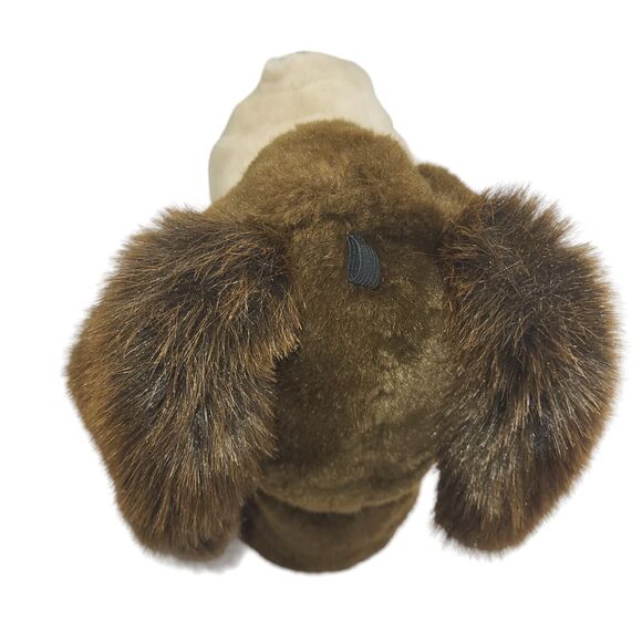 Vintage 24K Polar Puff Special Effects Plush Hand Puppet Puppy Dog Brown Hound - Picture 7 of 11